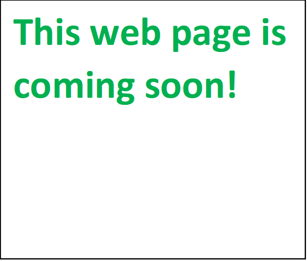 This web page is coming soon!